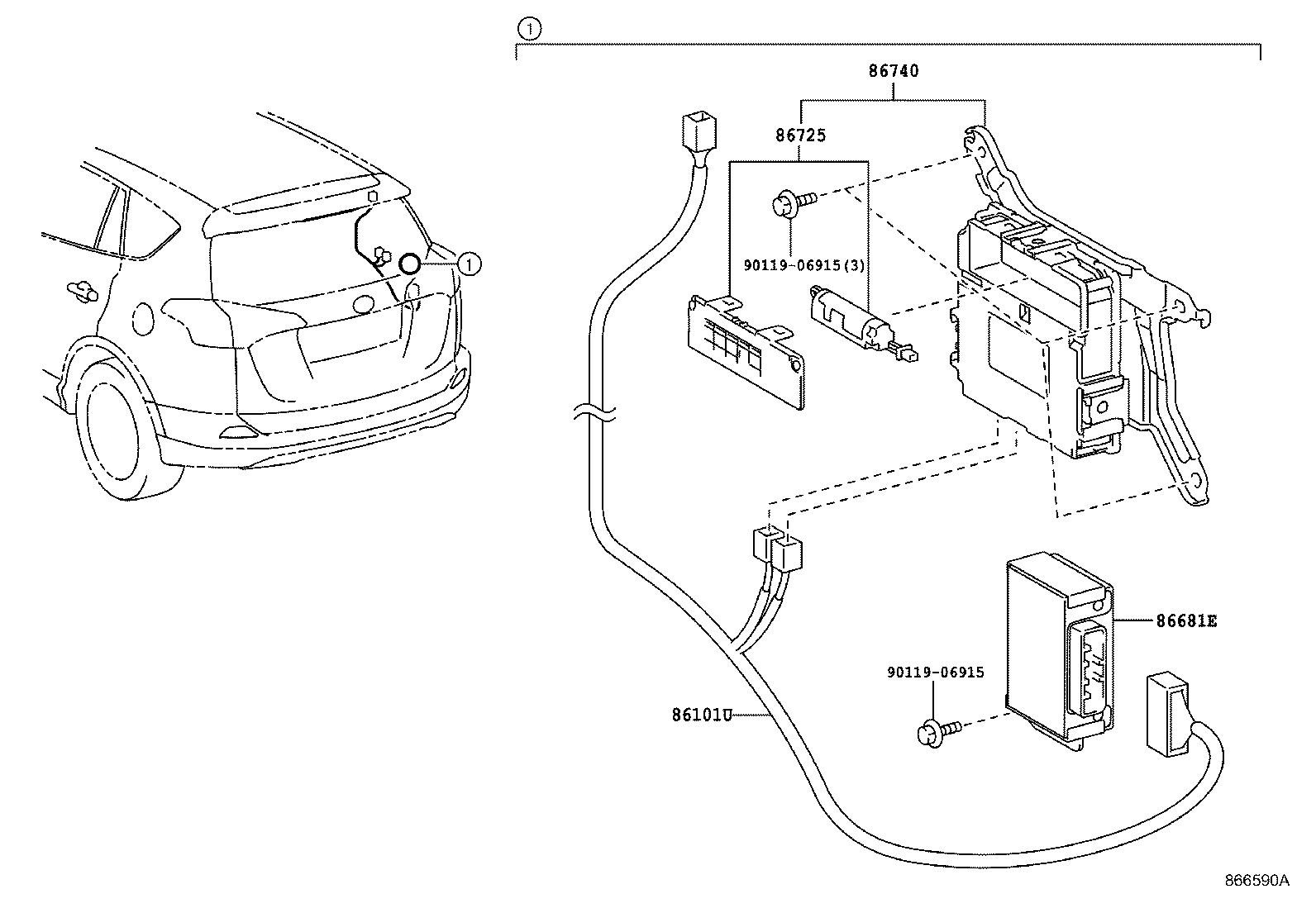 86740-42060 TRANSCEIVER ASSY, TELEPHONE product image