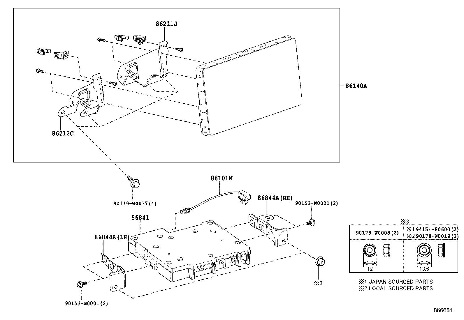86211-F4030 BRACKET, RADIO RECEIVER, NO.1 product image