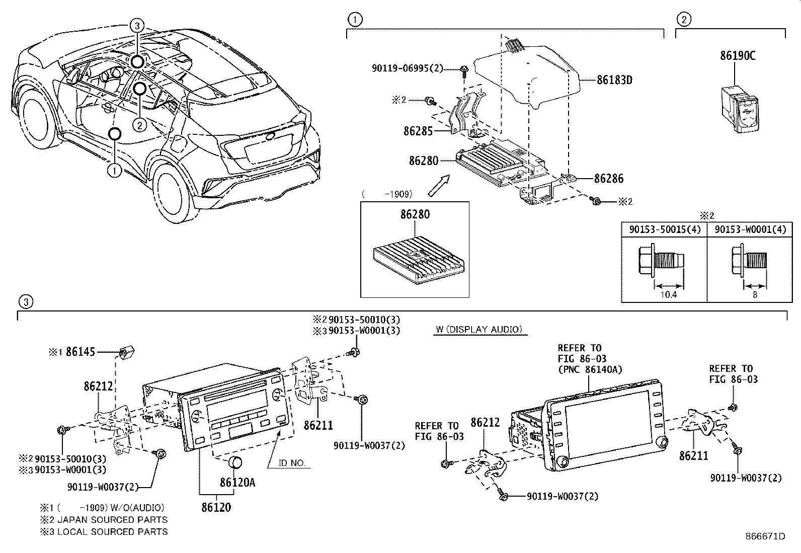 Toyota 86183-F4010 COVER, AUDIO AMPLIFIER