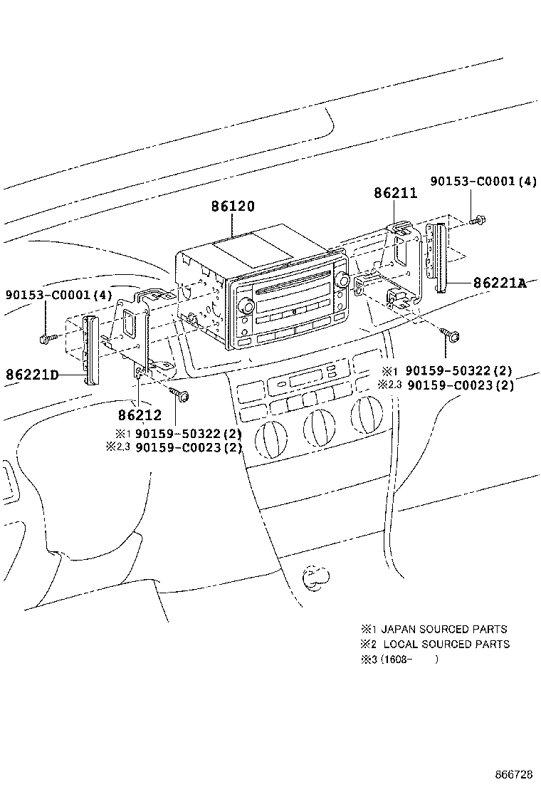 86120-0D281 RECEIVER ASSY, RADIO product image