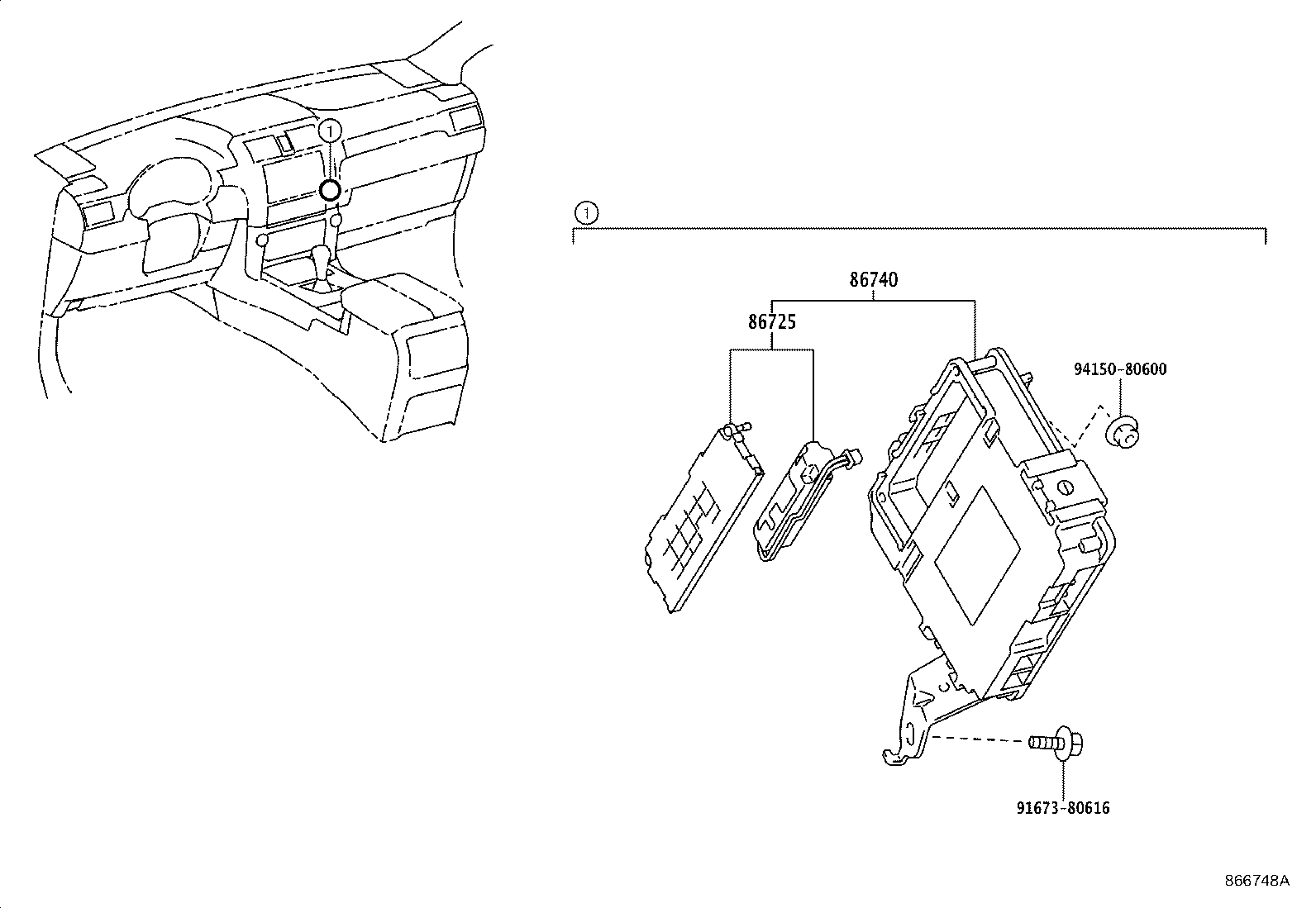 86740-60150 TRANSCEIVER ASSY, TELEPHONE product image