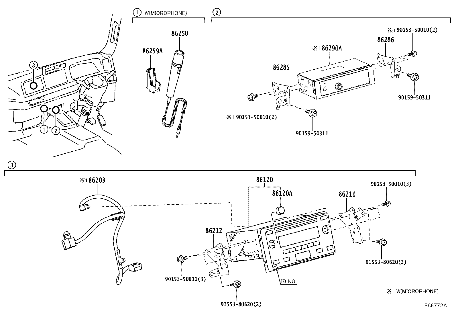 86212-36060 BRACKET, RADIO, NO.2 product image