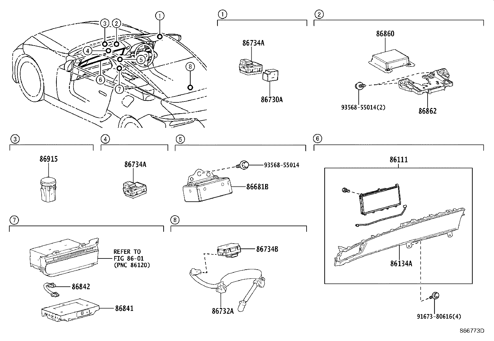 86840-78023 COMPUTER, NAVIGATION product image