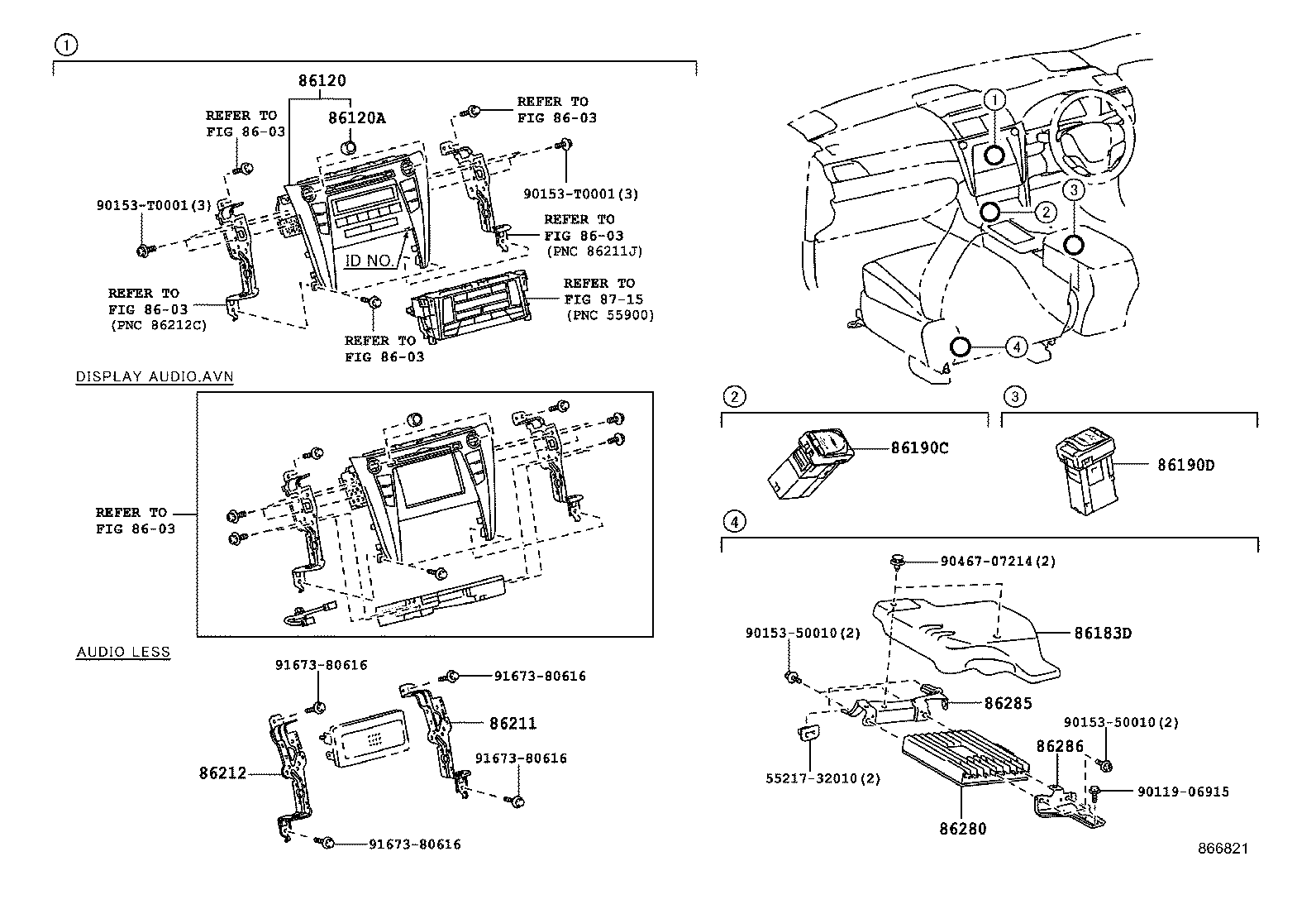 86211-06150 BRACKET, RADIO, NO.1 product image
