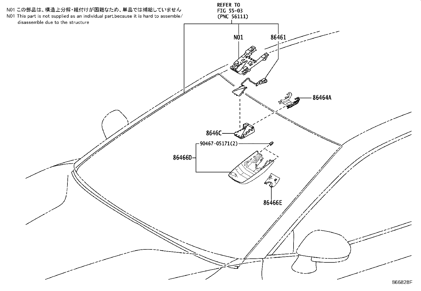 86401-33030 HOOD, FORWARD RECOGNITION product image