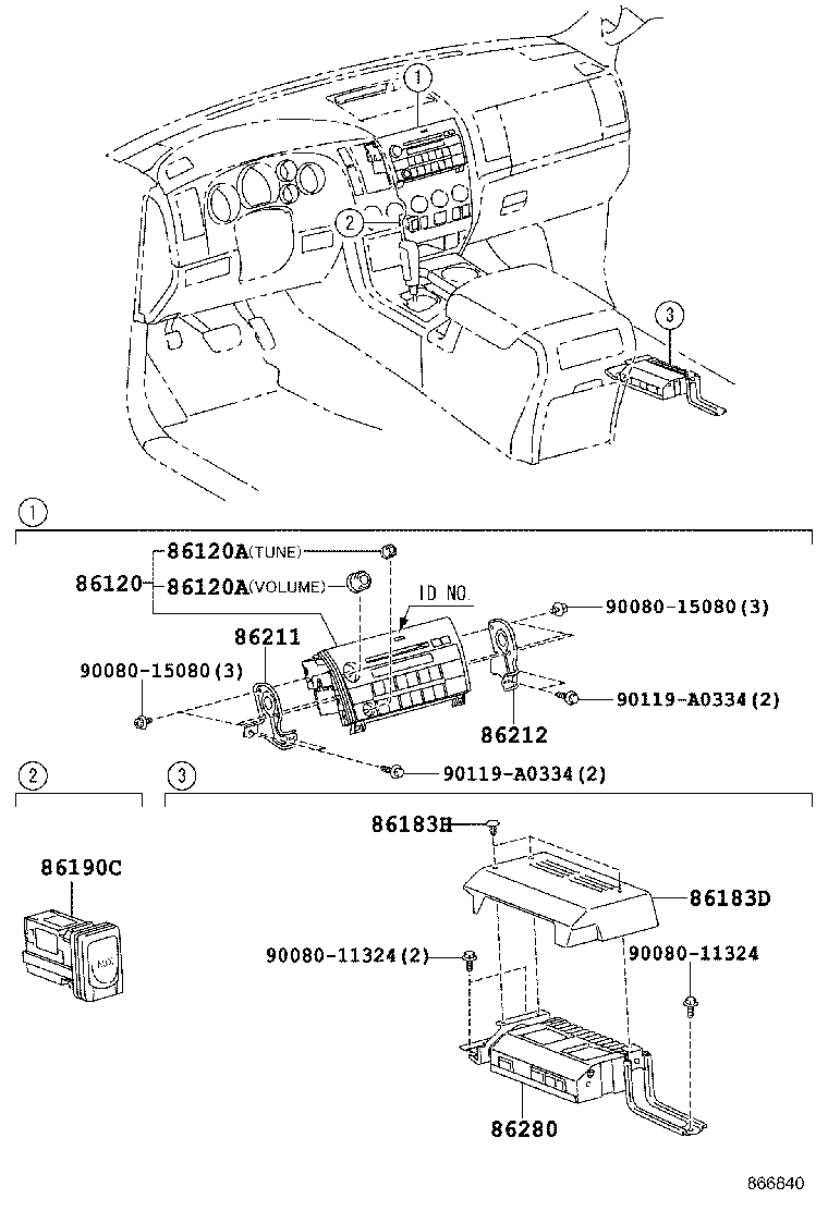 86190-02010 ADAPTER ASSY, STEREO JACK, NO.1 product image
