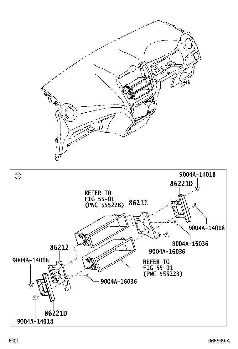 86212-BZ170 BRACKET, RADIO, NO.2 product image