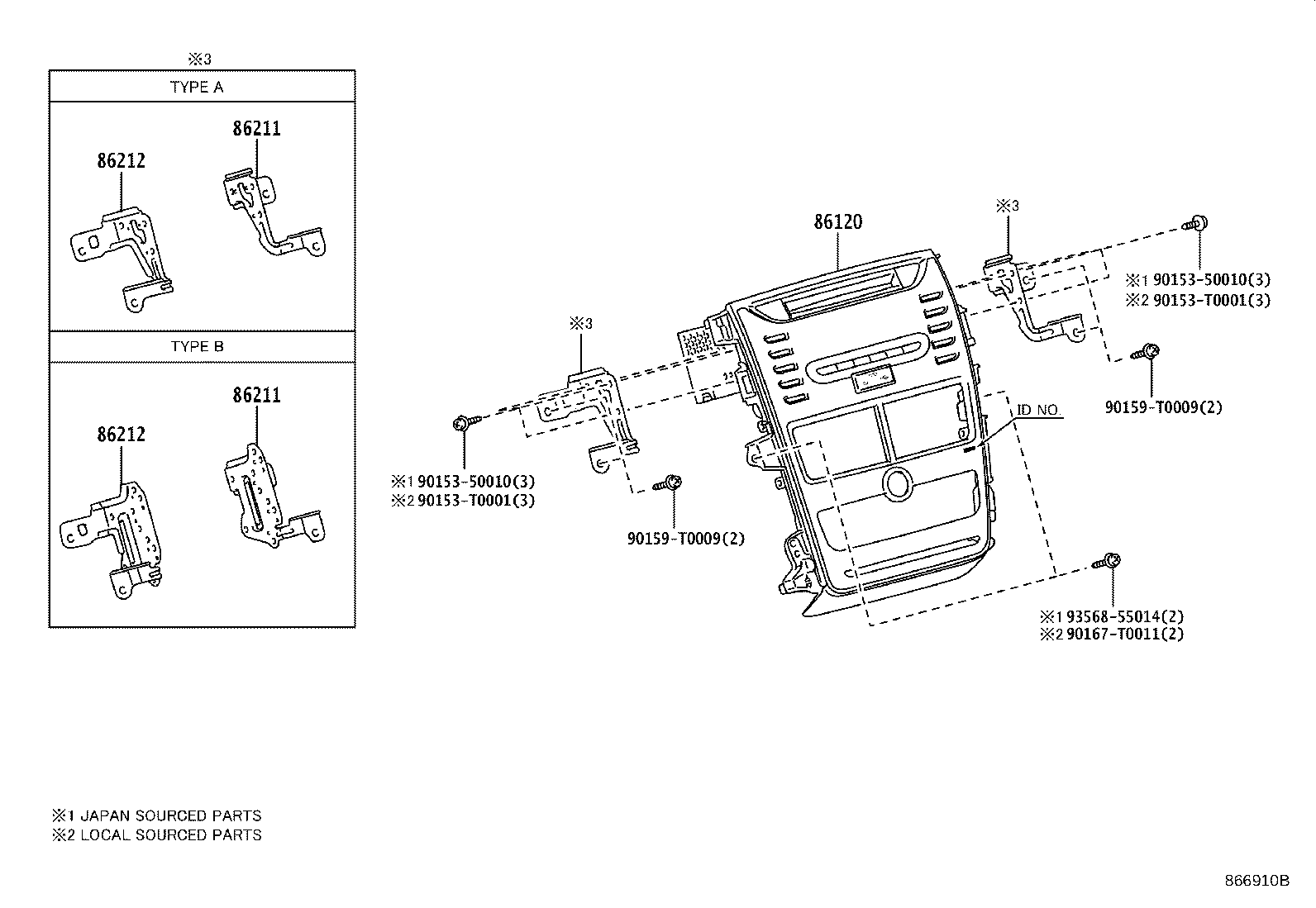 Toyota 86730-02040 MICROPHONE ASSY, TELEPHONE