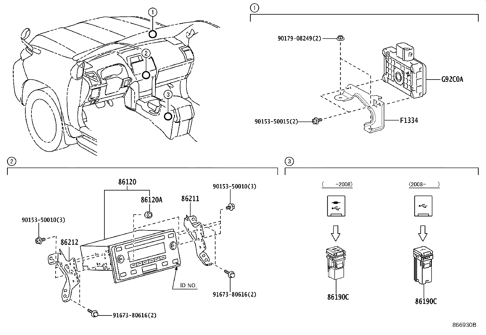 86212-60500 BRACKET, RADIO, NO.2 product image