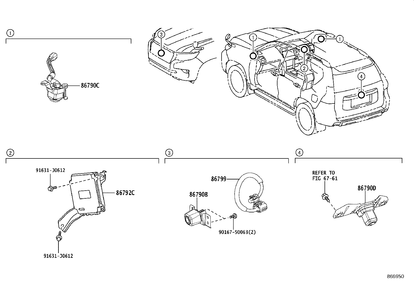 86792-60760 COMPUTER, PARKING ASSIST product image