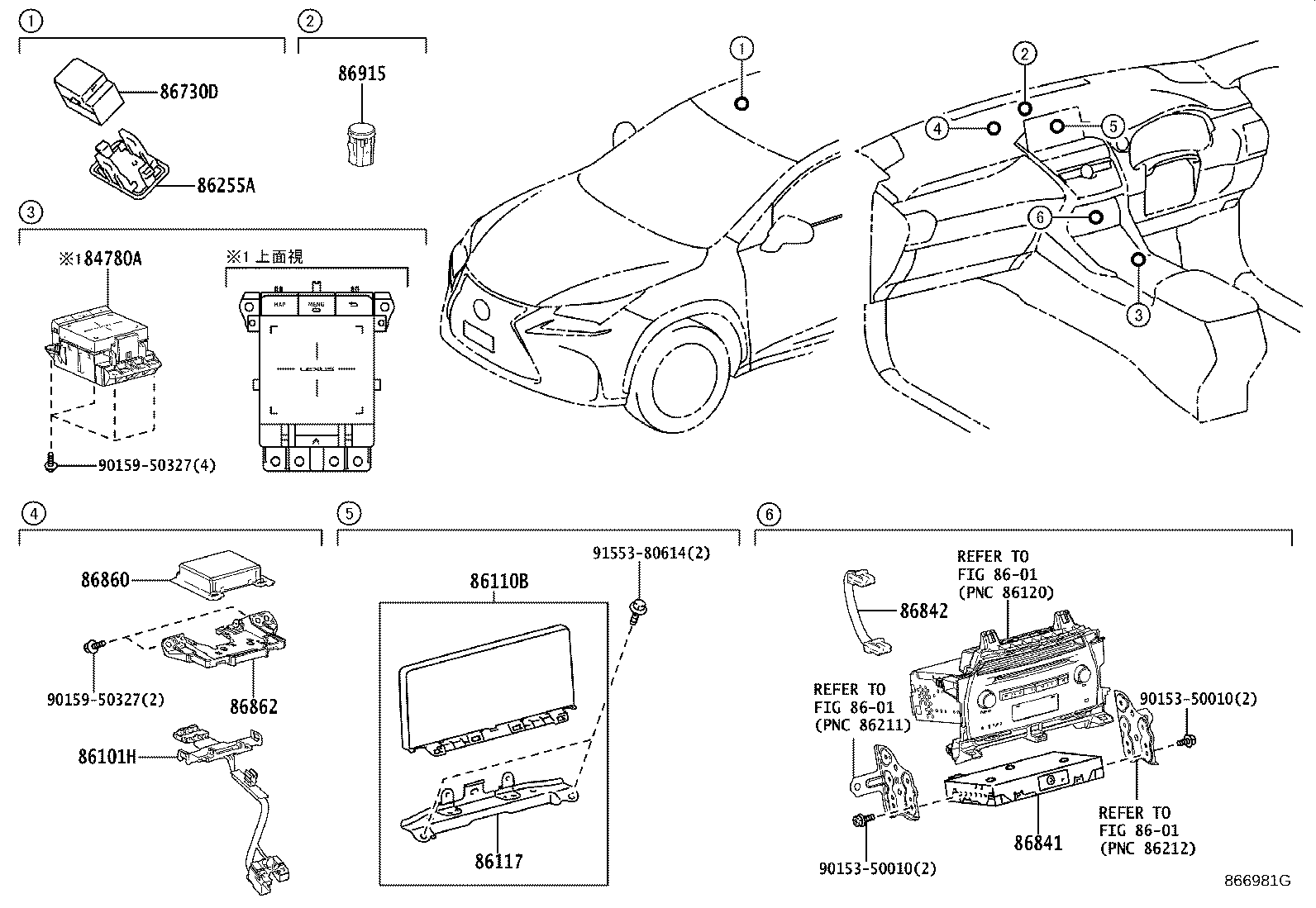 86101-78540 CORD SUB-ASSY, ANTENNA product image