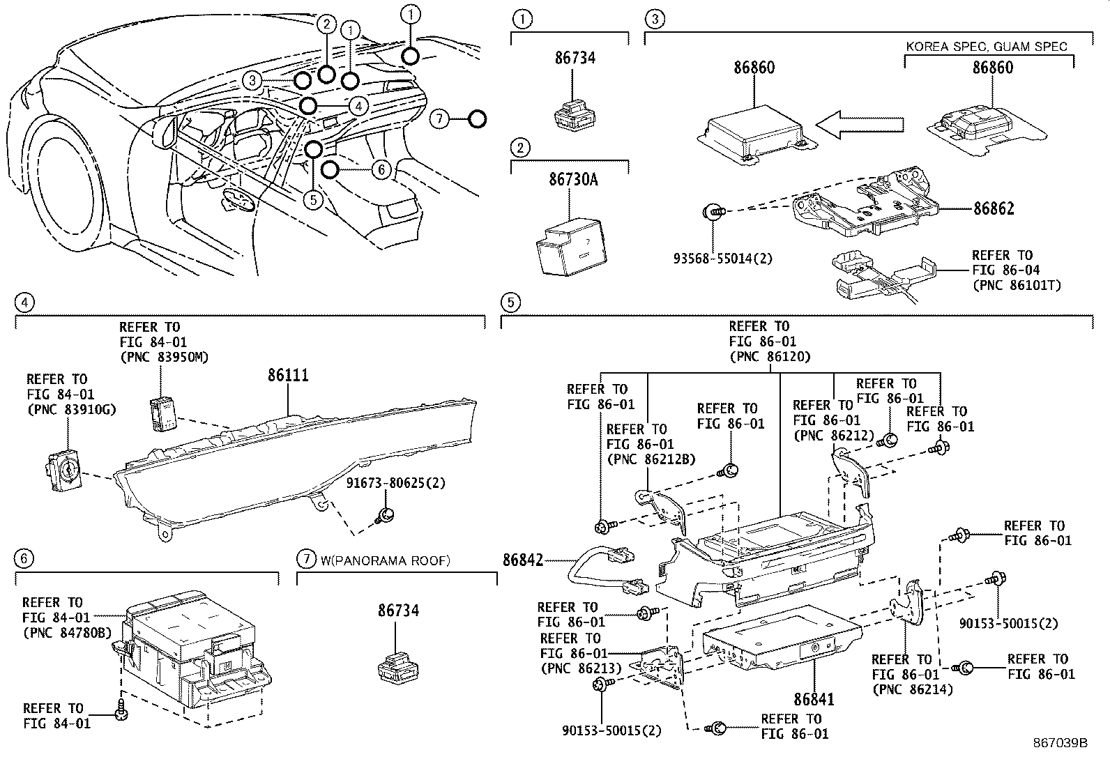 Toyota 86111-50370 MULTI-DISPLAY