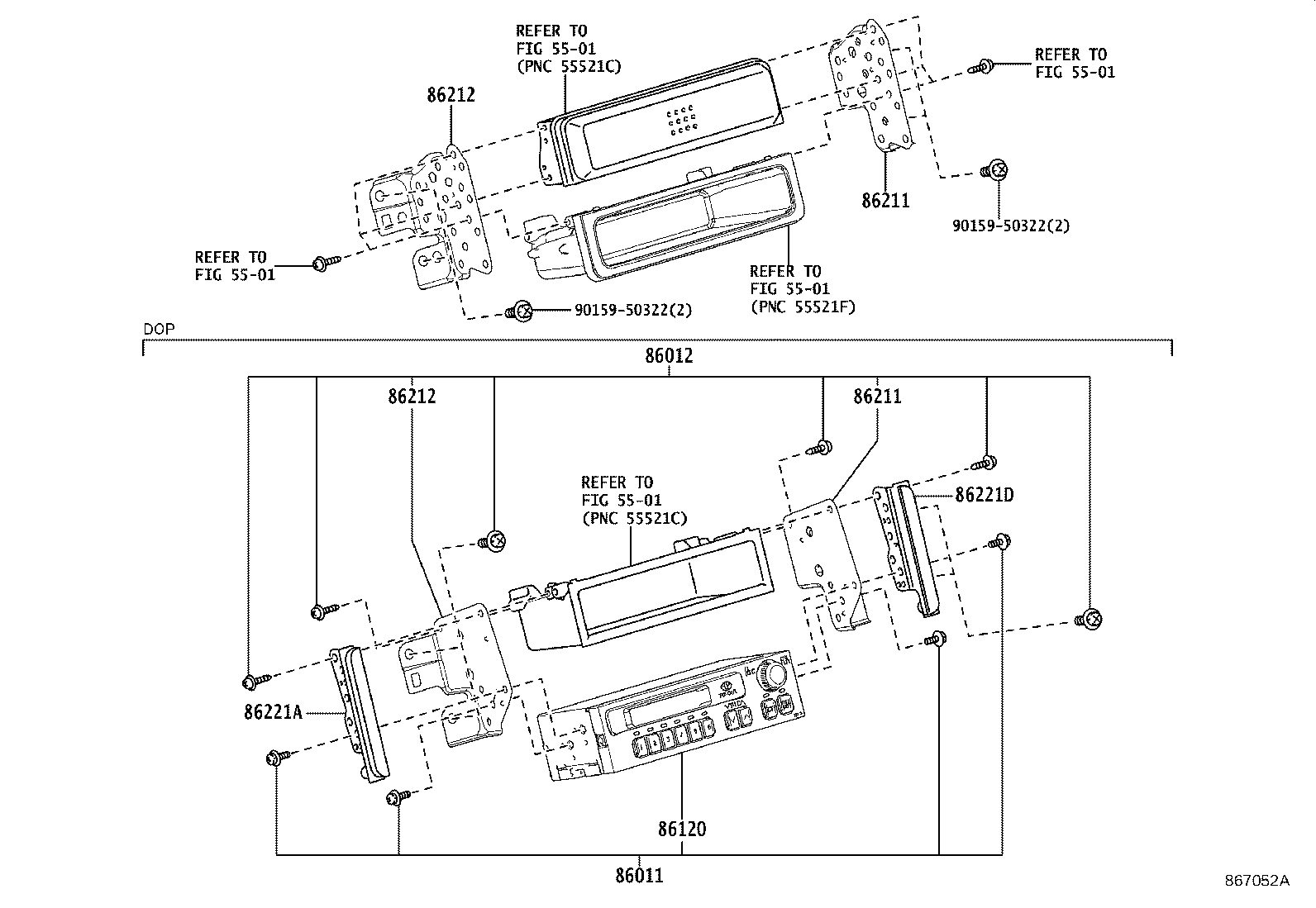 86011-15010 RADIO & SETTING PARTS SET product image