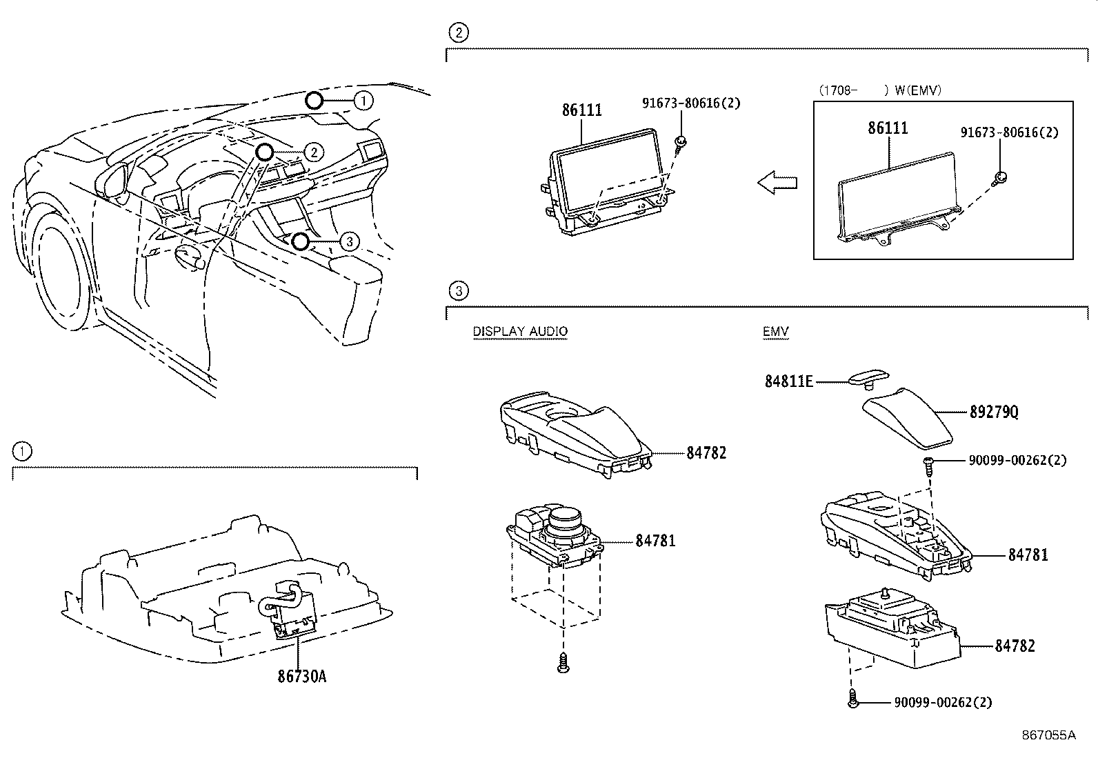 86705-76010 CORD SUB-ASSY, NAVIGATION ANTENNA, NO.1 product image