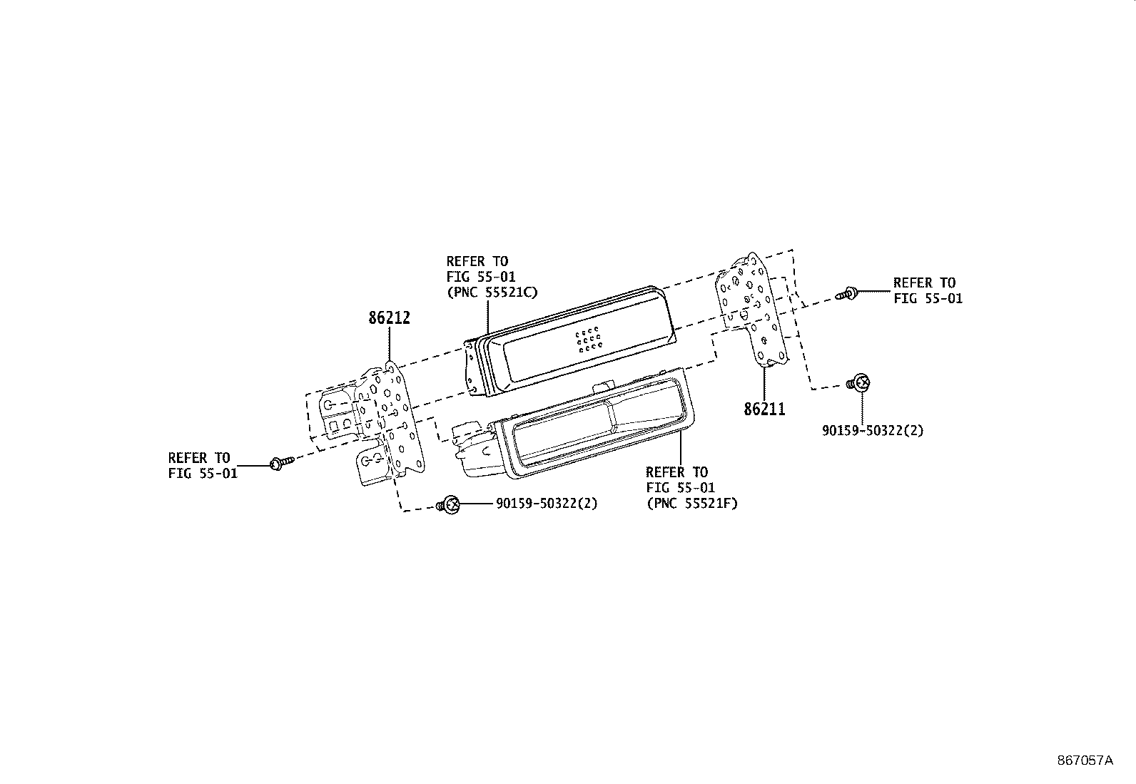 86212-15010 BRACKET, RADIO, NO.2 product image