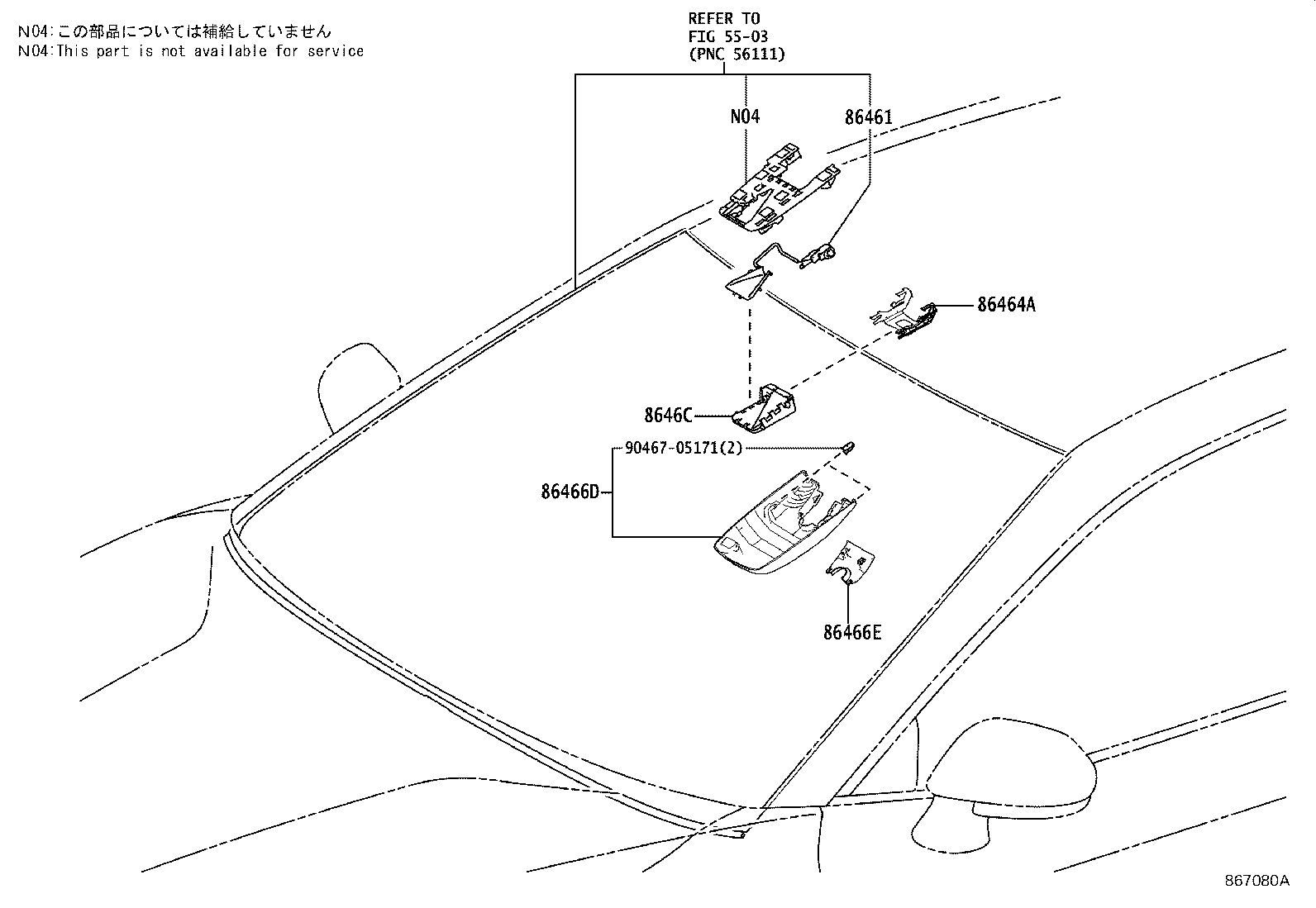 86401-06040 HOOD, FORWARD RECOGNITION product image