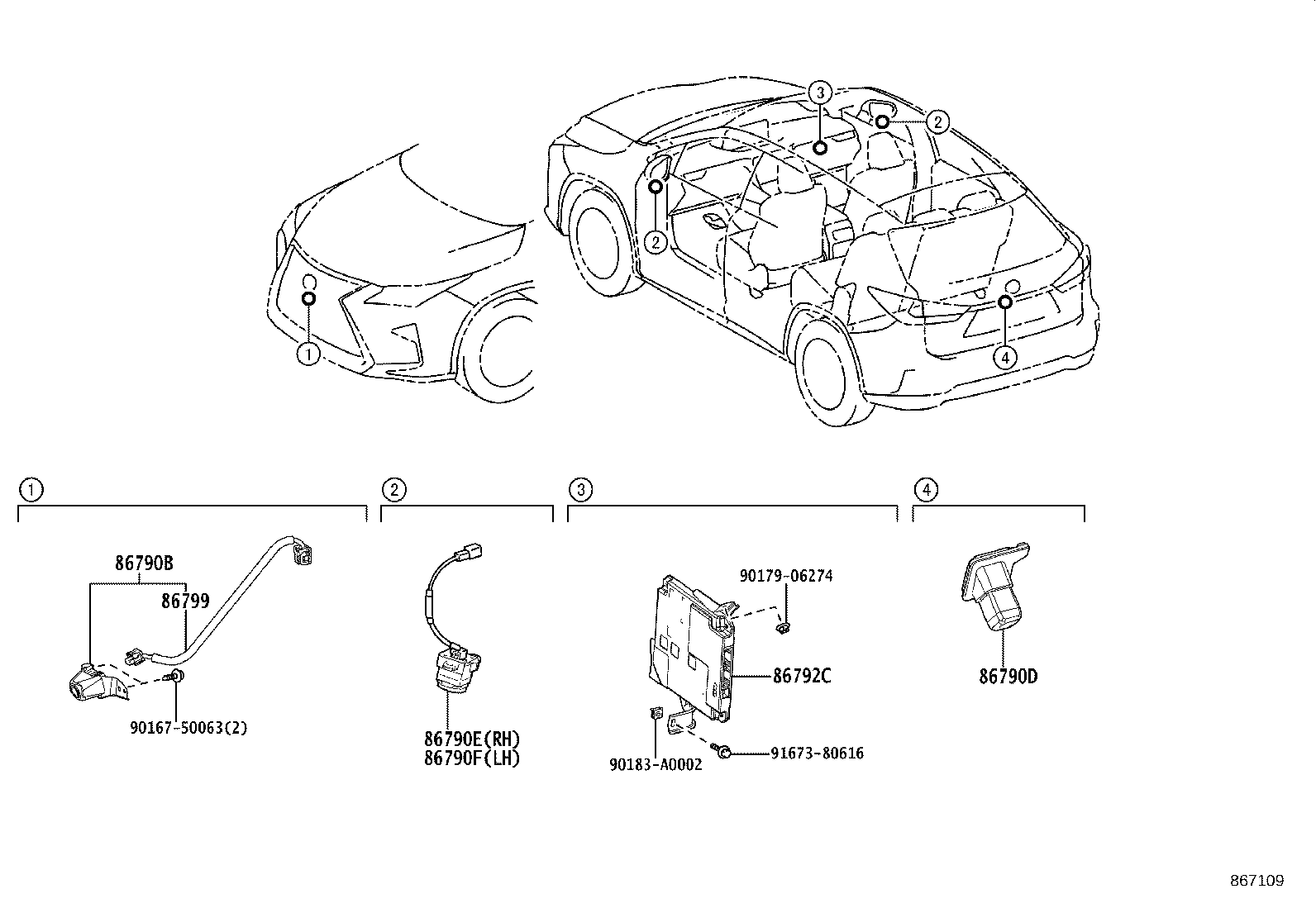 86792-48460 COMPUTER, PARKING ASSIST product image