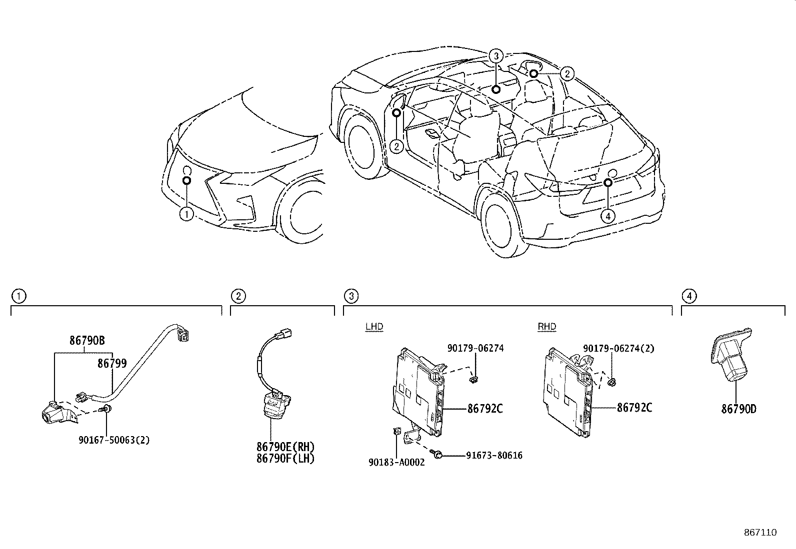 86792-48581 COMPUTER, PARKING ASSIST product image