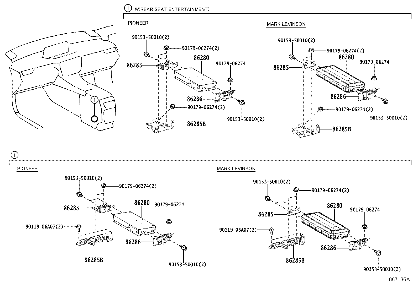 86120-4D020 RECEIVER ASSY, RADIO product image
