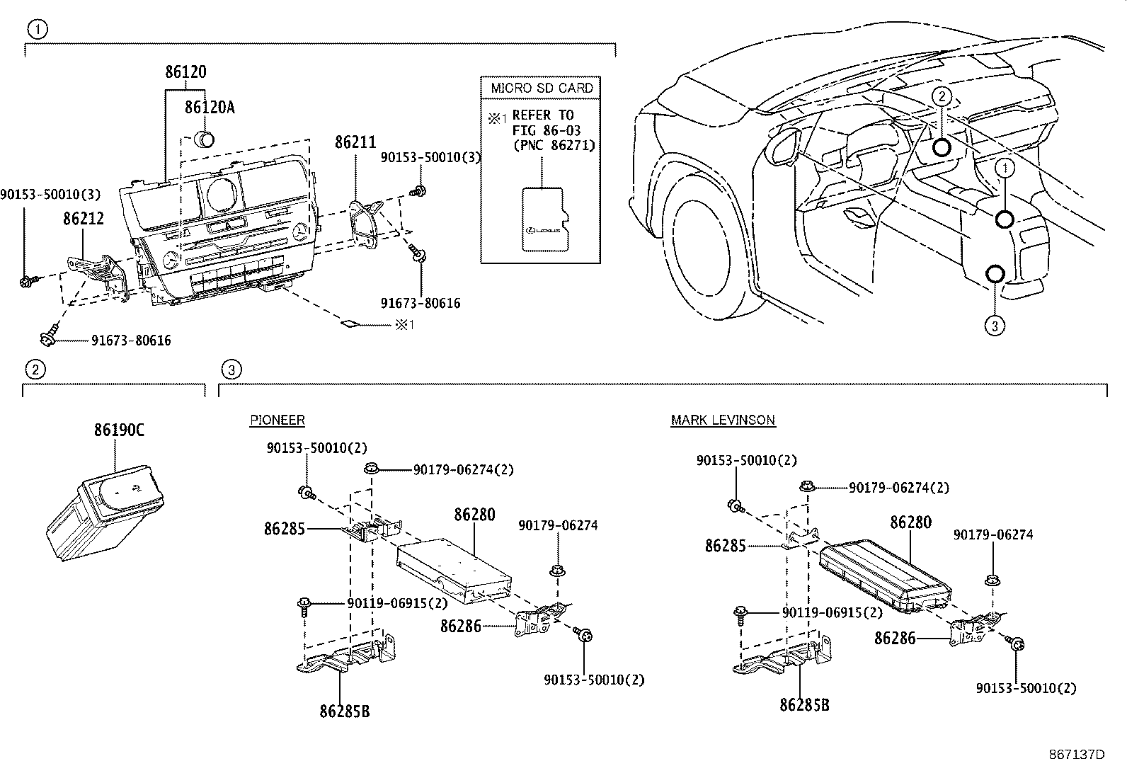 Toyota 86212-48220 BRACKET, RADIO, NO.2