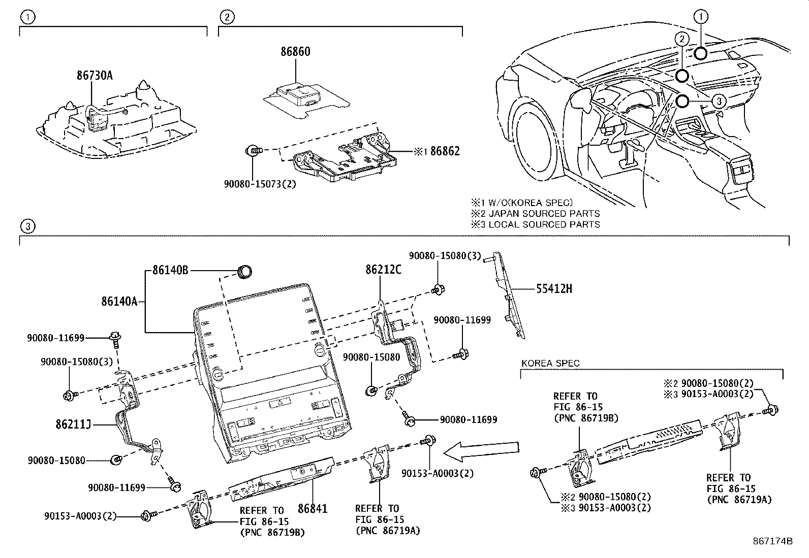 Toyota 86140-07321 RECEIVER ASSY, RADIO & DISPLAY