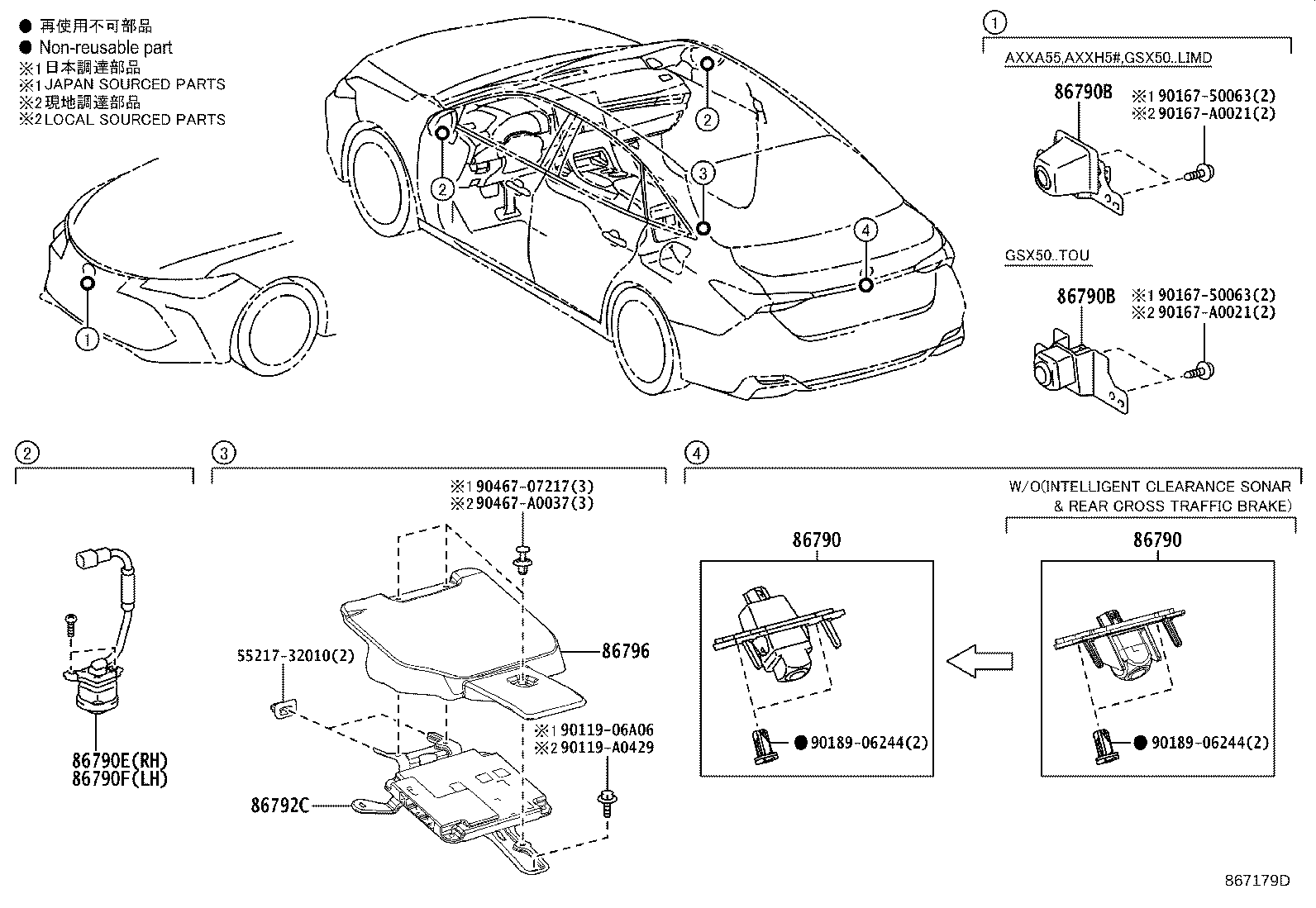 Toyota 867B0-07030 CAMERA ASSY, TELEVISION