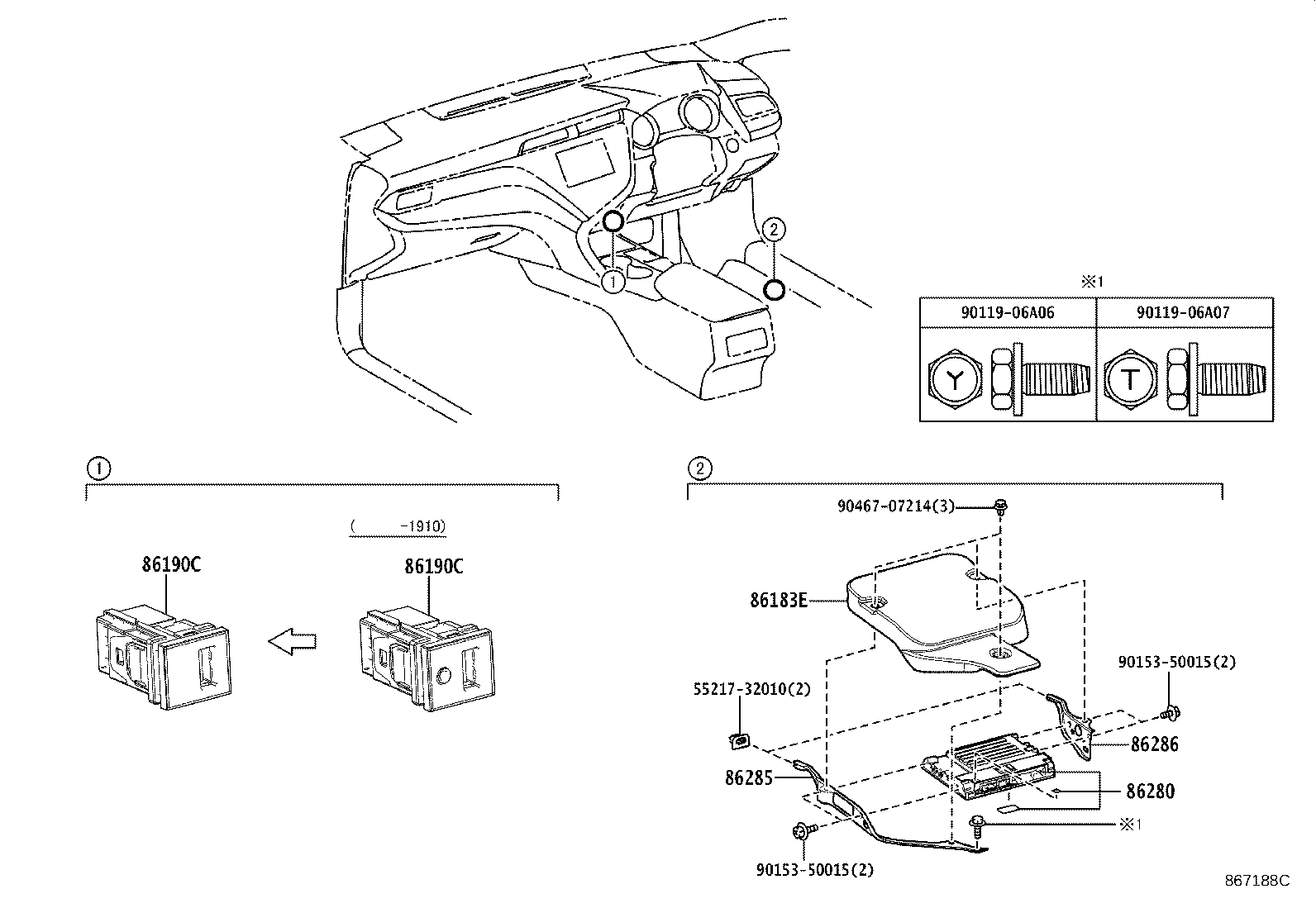 86212-33350 BRACKET, RADIO, NO.2 product image