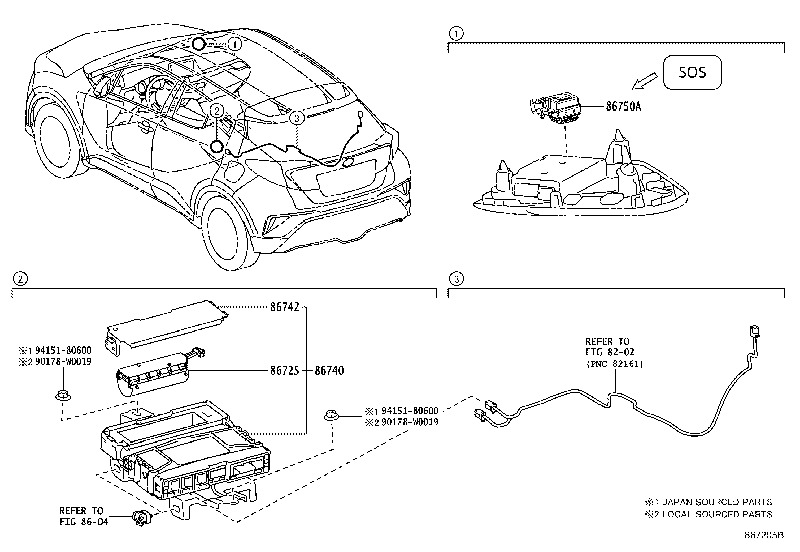 Toyota 86719-F4060 BRACKET, TELEPHONE NO.1