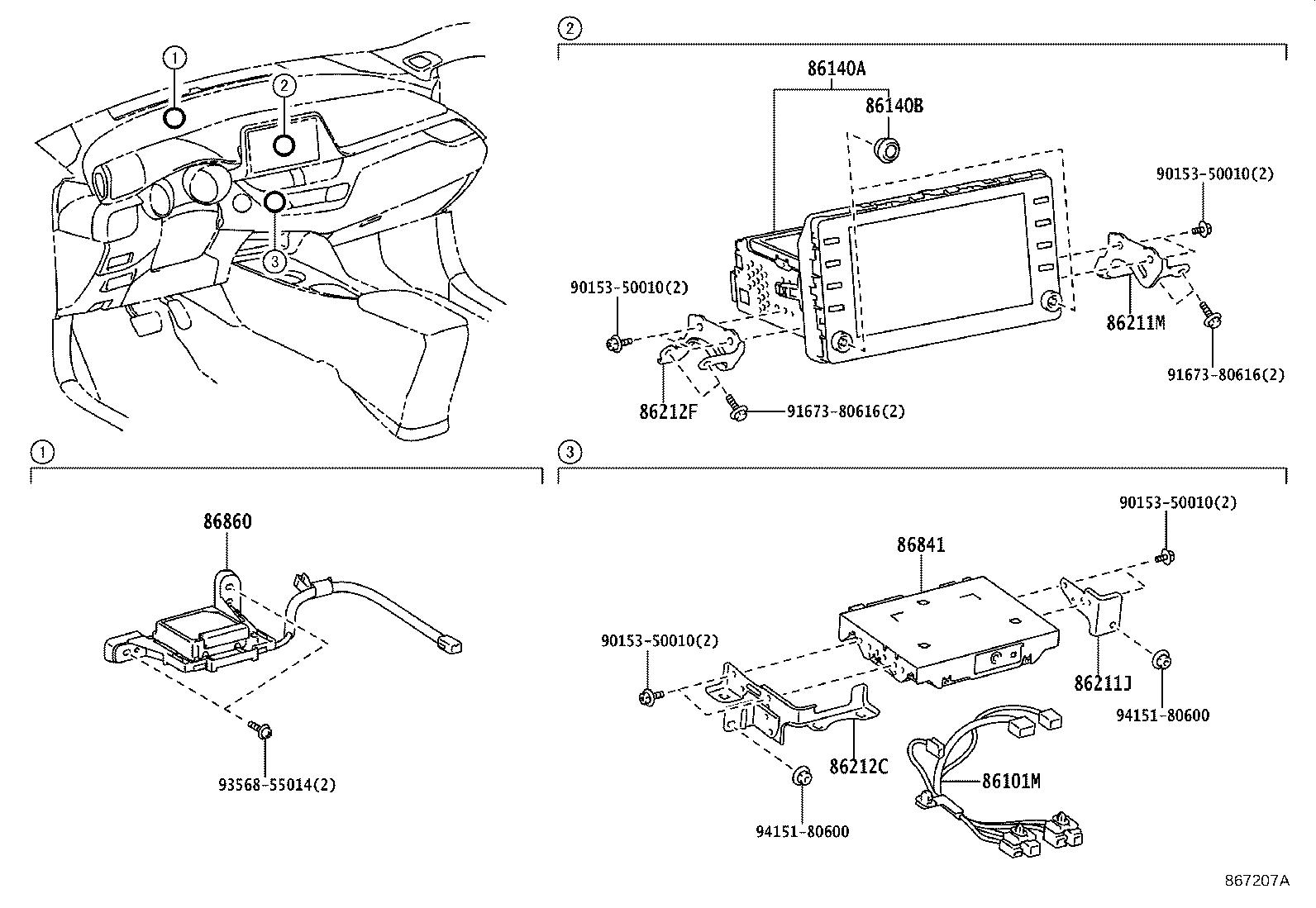 Toyota 86140-10130 RECEIVER ASSY, RADIO & DISPLAY