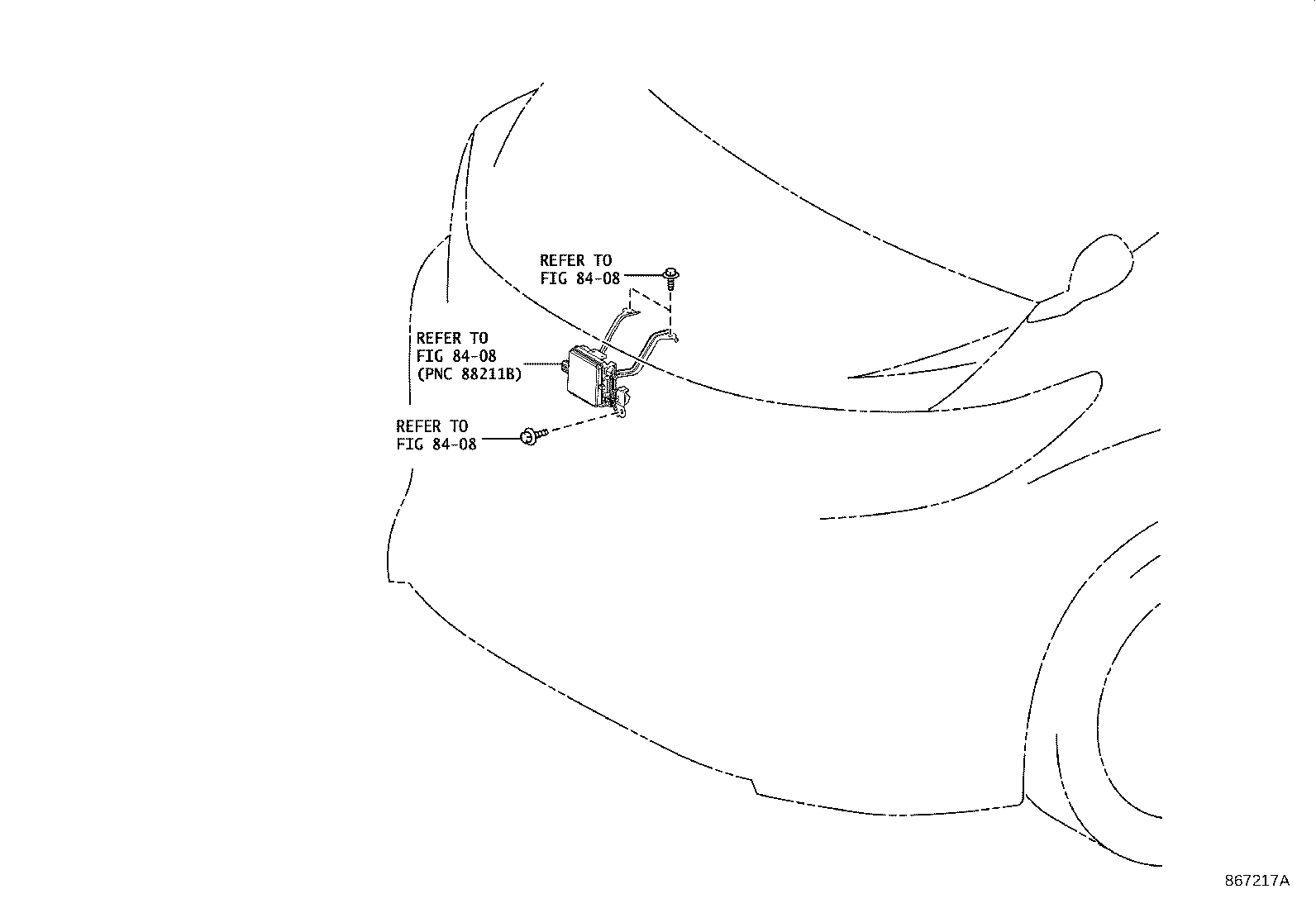 86401-58010 HOOD SUB-ASSY, FORWARD RECOGNITION W/HEATER product image