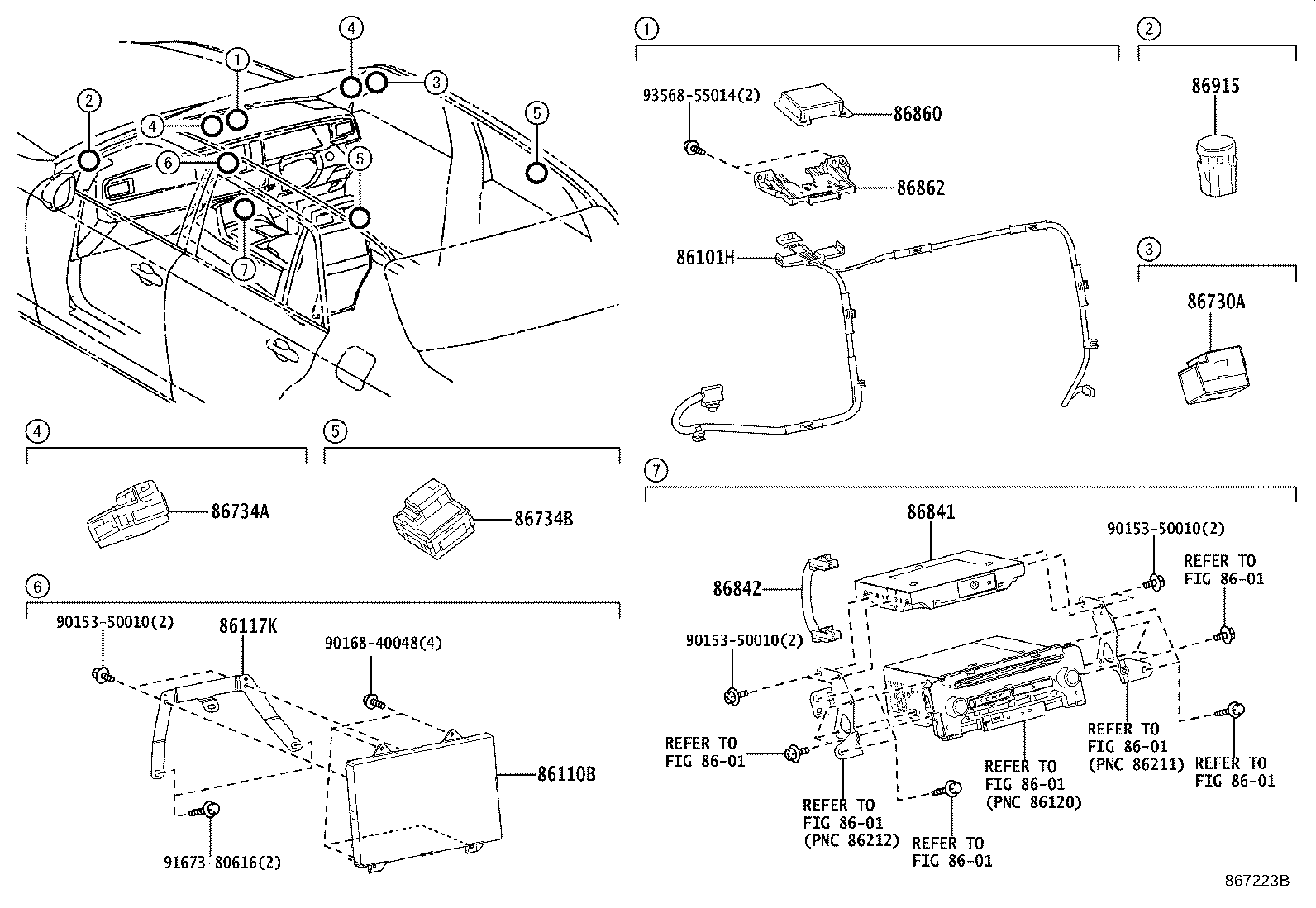 86110-40050 MULTI-DISPLAY ASSY product image
