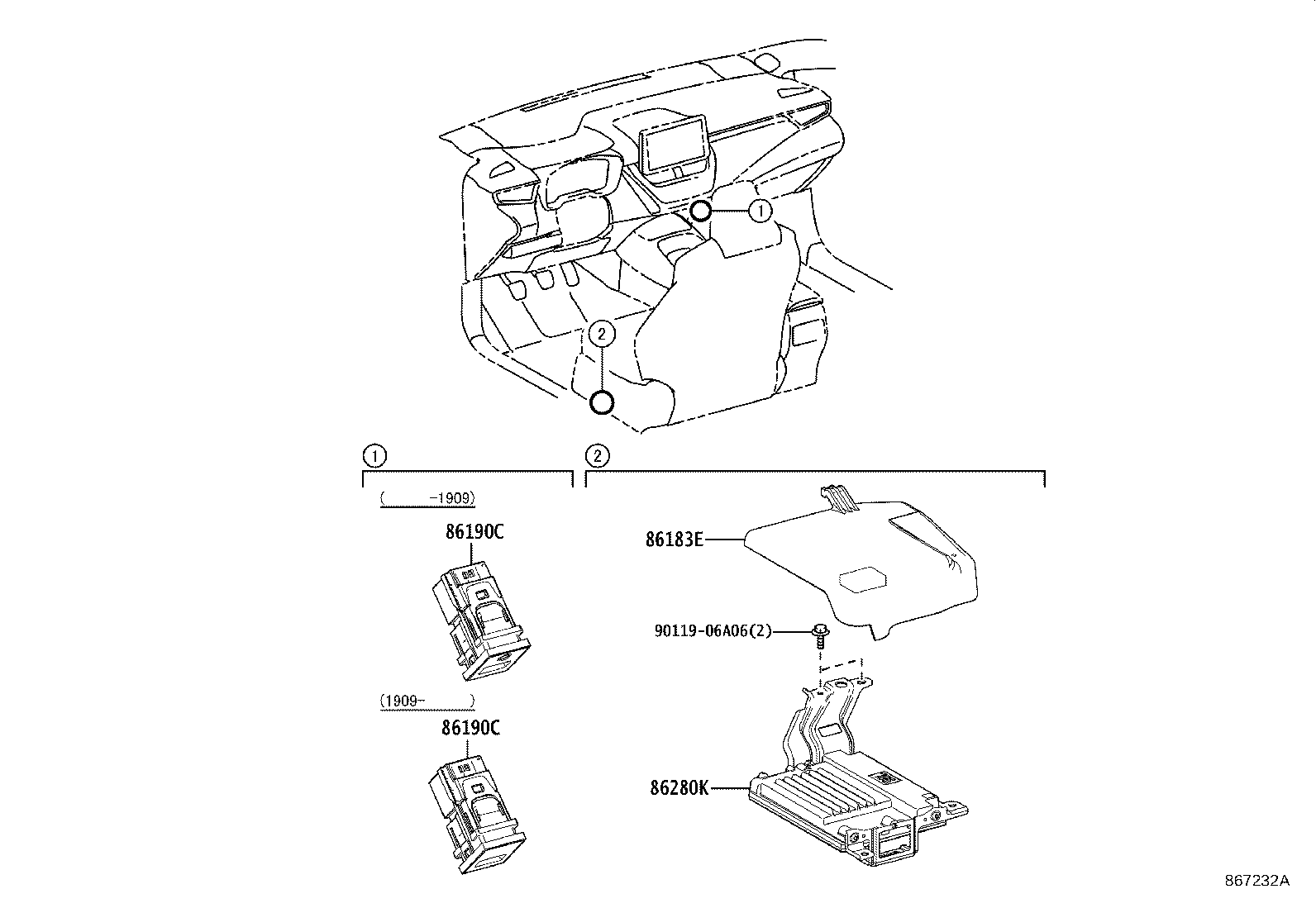 Toyota 86280-12290 AMPLIFIER ASSY, STEREO COMPONENT
