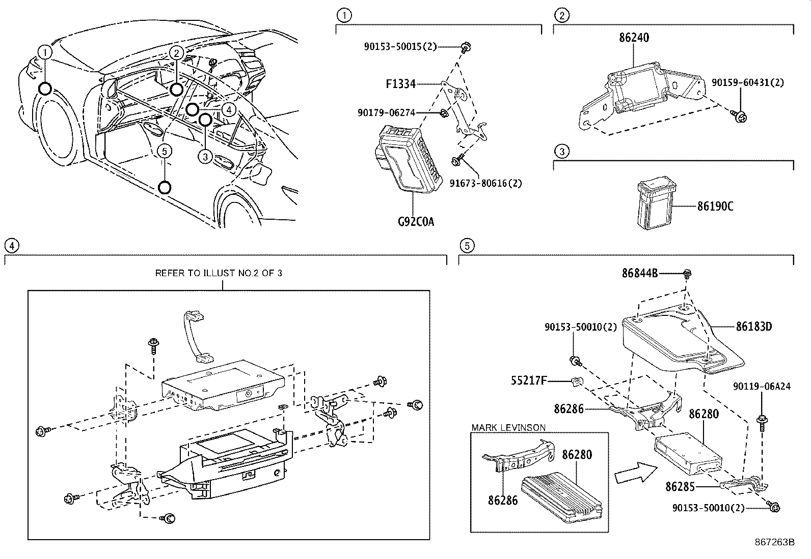 86212-33360 BRACKET, RADIO, NO.2 product image