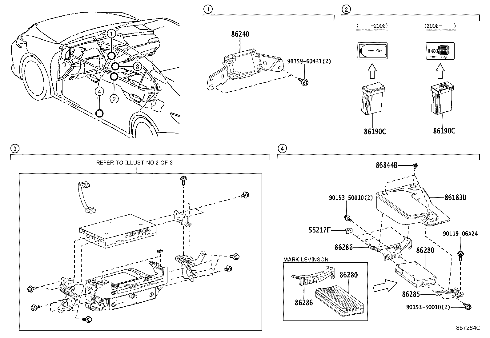 Toyota 86286-33170 BRACKET, AMPLIFIER, NO.2