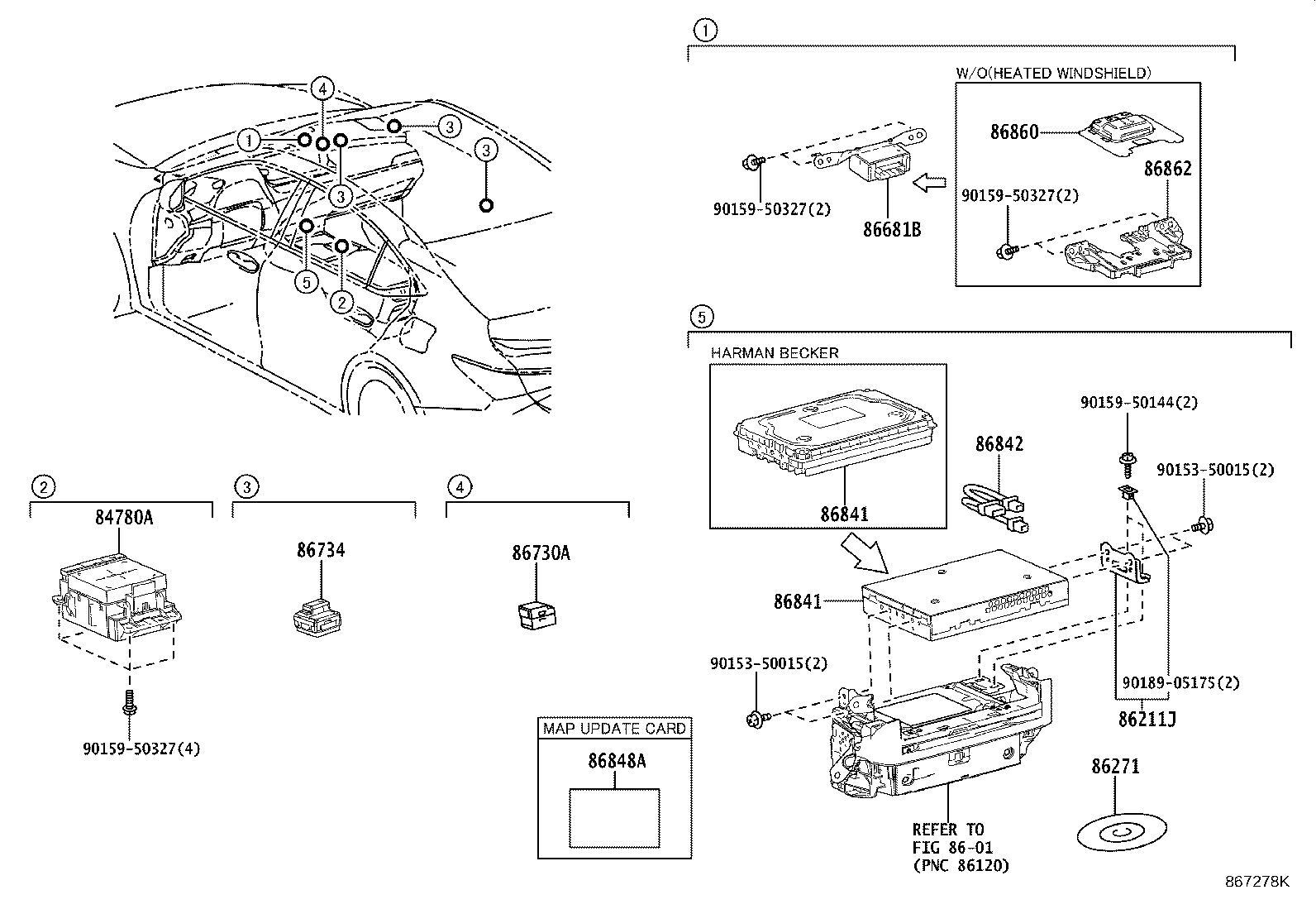 86111-33280 MULTI-DISPLAY ASSY product image