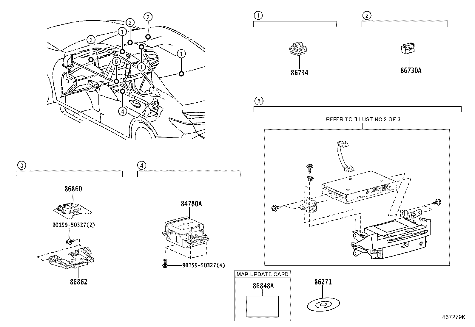 86111-33280 MULTI-DISPLAY ASSY product image