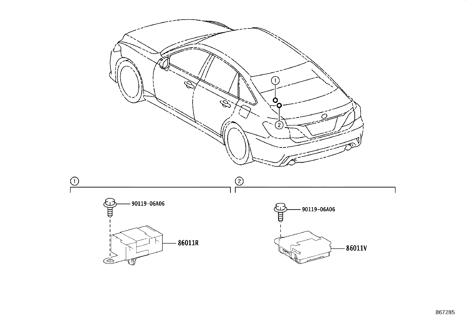 86212-30380 BRACKET, RADIO, NO.2 product image