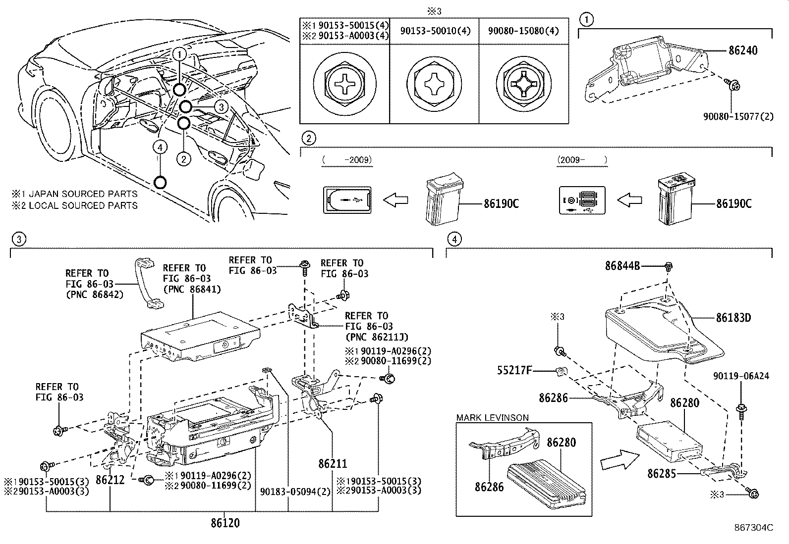 Toyota 86183-06120-C0 COVER, AUDIO AMPLIFIER
