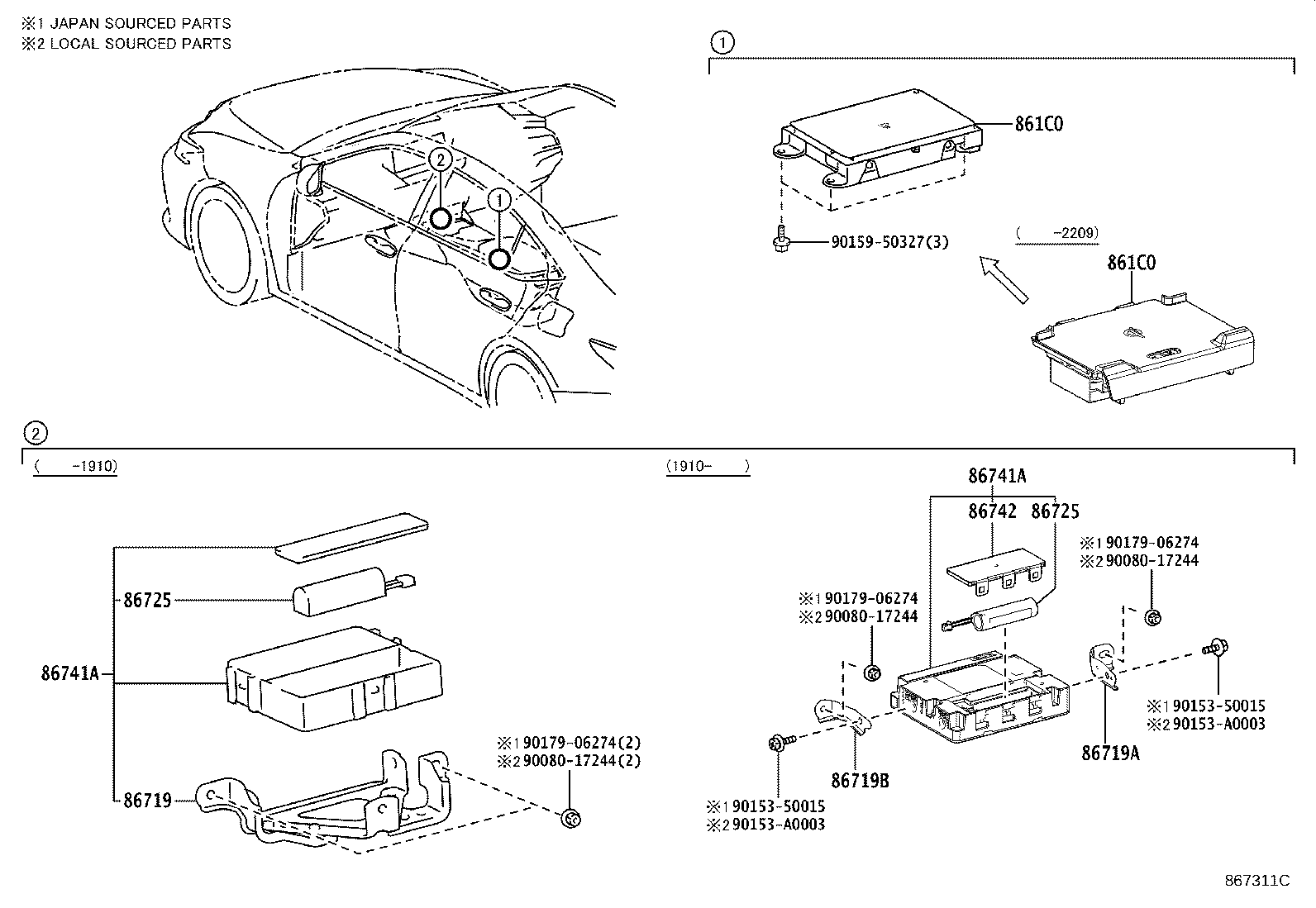 Toyota 861C0-06110 CRADLE ASSY, MOBILE WIRELESS CHARGER