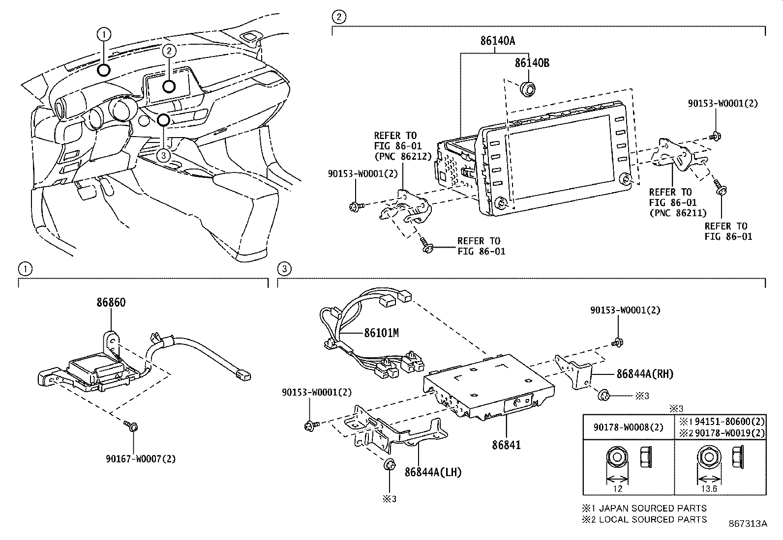 Toyota 86140-10140 RECEIVER ASSY, RADIO & DISPLAY