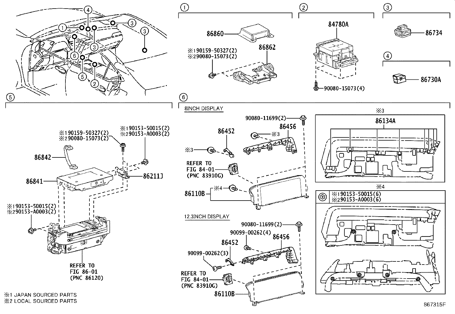 Toyota 86730-0C010 MICROPHONE ASSY, TELEPHONE
