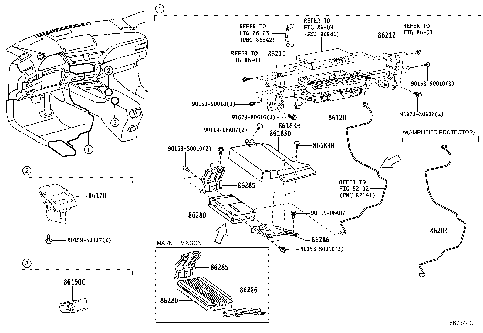 86170-76020 SWITCH AND VOLUME ASSY, RADIO product image