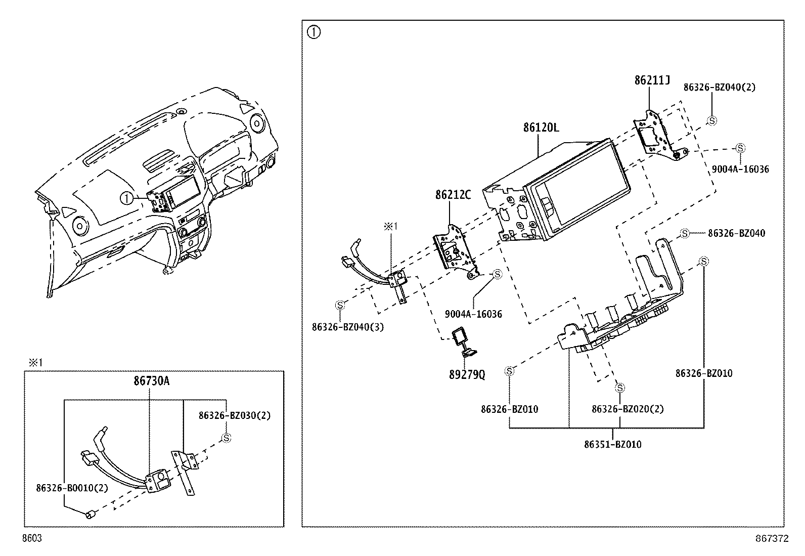 86730-BZ010 MICROPHONE ASSY, TELEPHONE product image