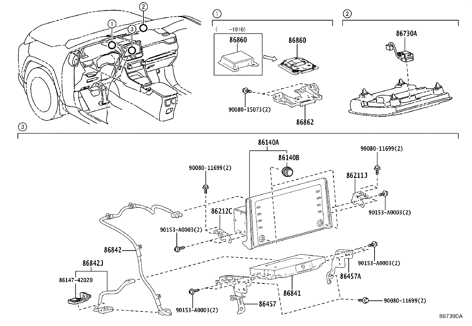 Toyota 86140-0R320 RECEIVER ASSY, RADIO & DISPLAY