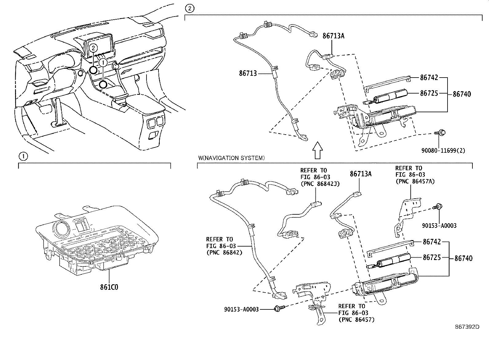 Toyota 86713-0R140 WIRE, TELEPHONE COMPUTER