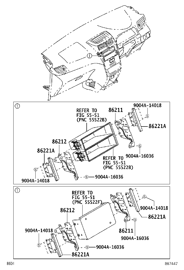 86101-BZ040 CORD SUB-ASSY, ANTENNA, NO.1 product image