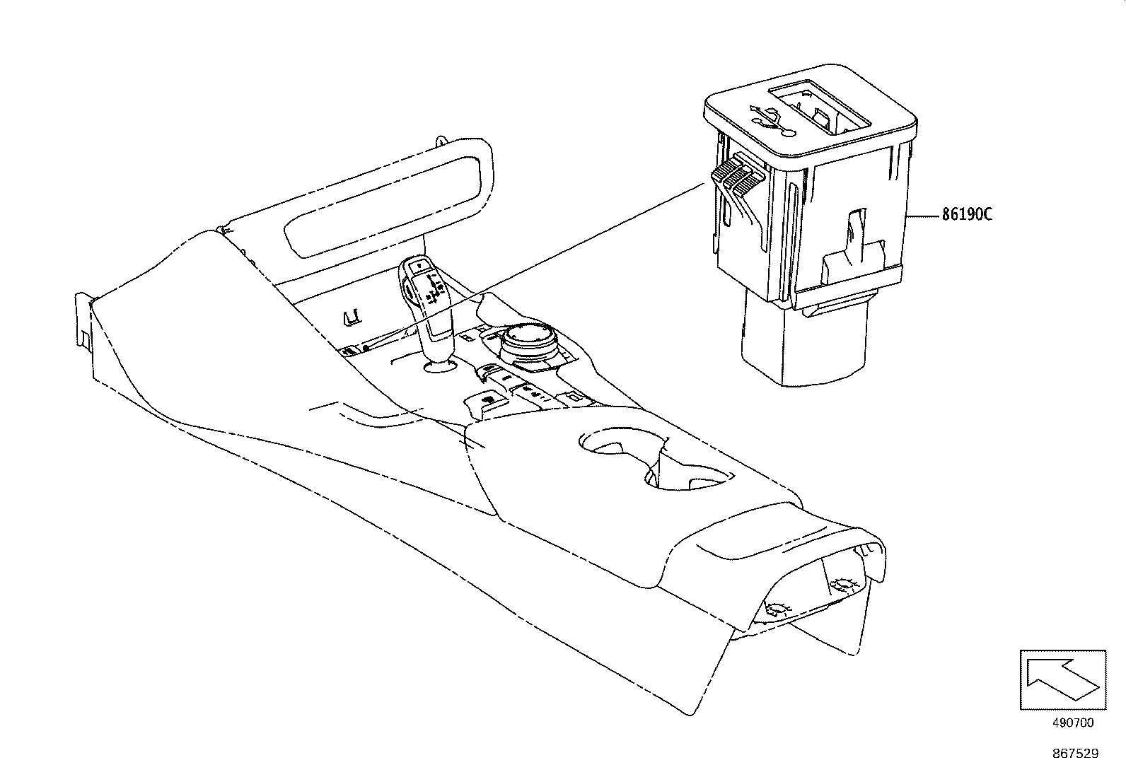 85532-WAA01 ADAPTER ASSY, STEREO JACK, NO.1 product image