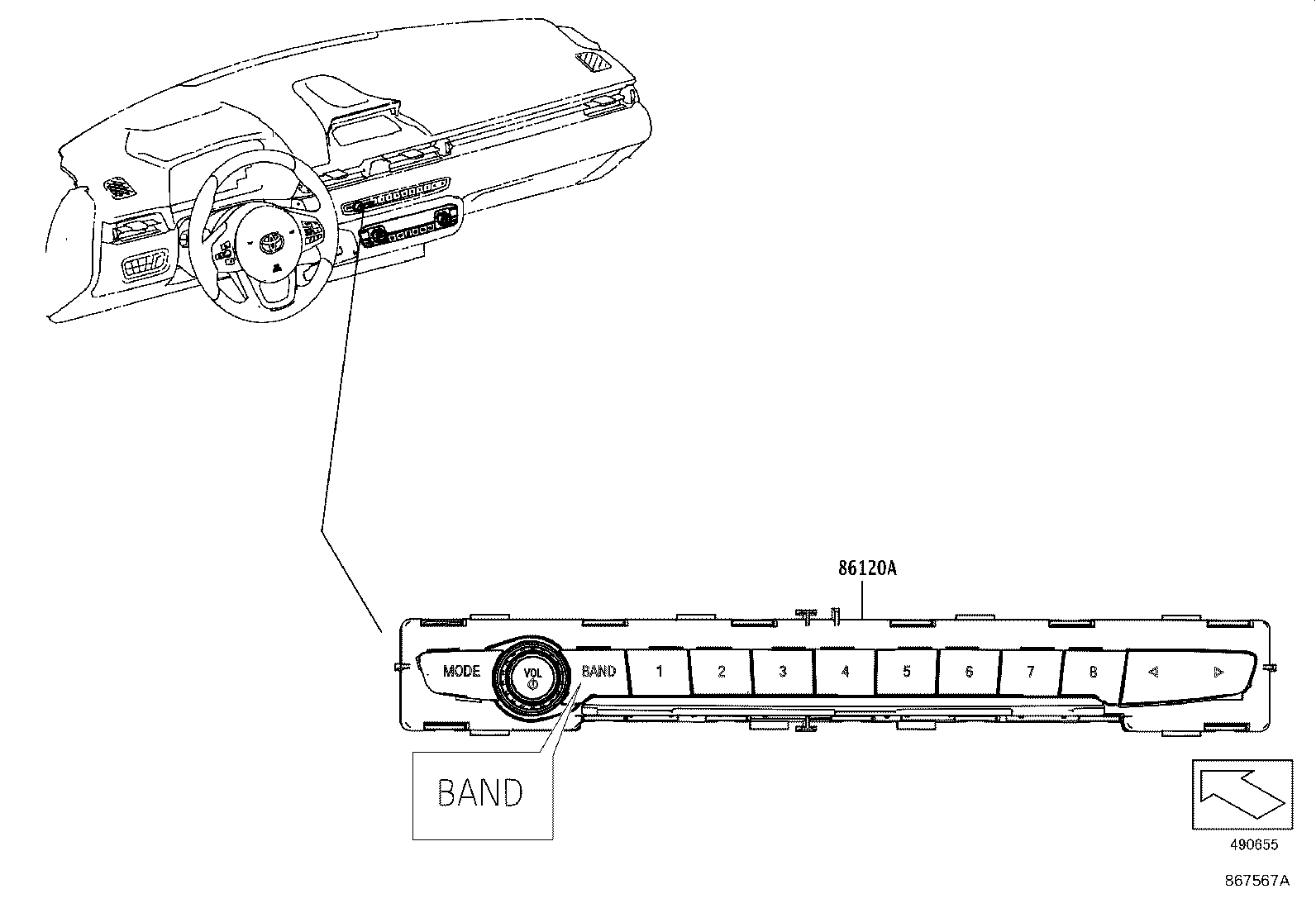 86105-WAB24 RECEIVER ASSY, RADIO product image