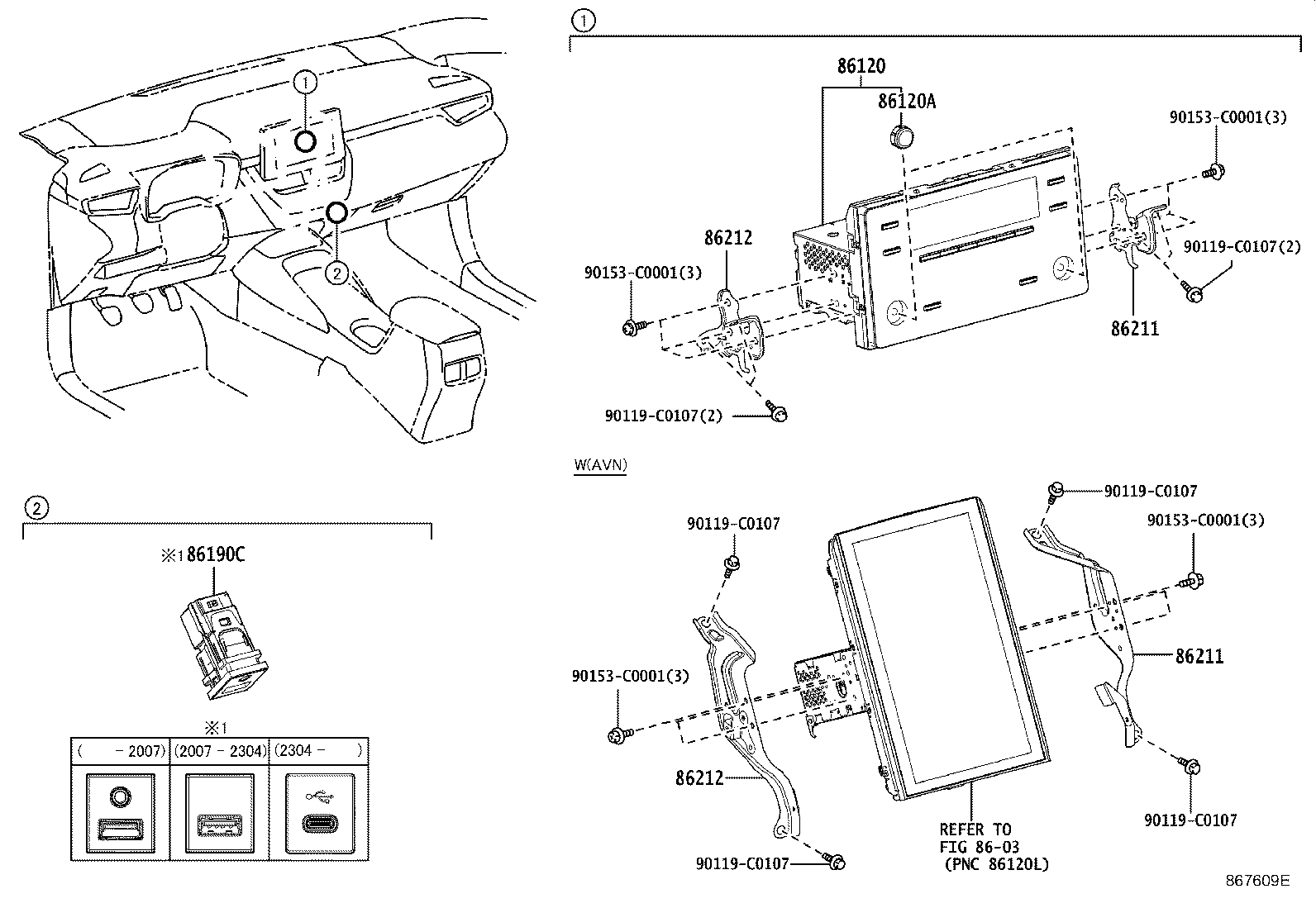 86211-02620 BRACKET, RADIO, NO.1 product image
