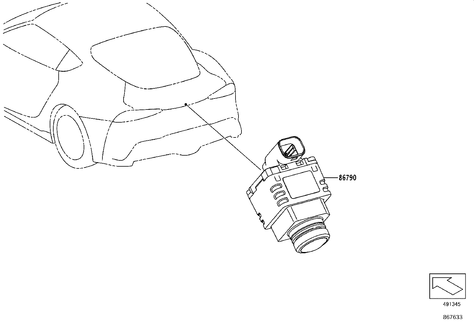 86790-WAA06 CAMERA ASSY, TELEVISION product image